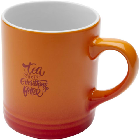 Laguna Keramiktasse 330 ml - orange - Logo 1