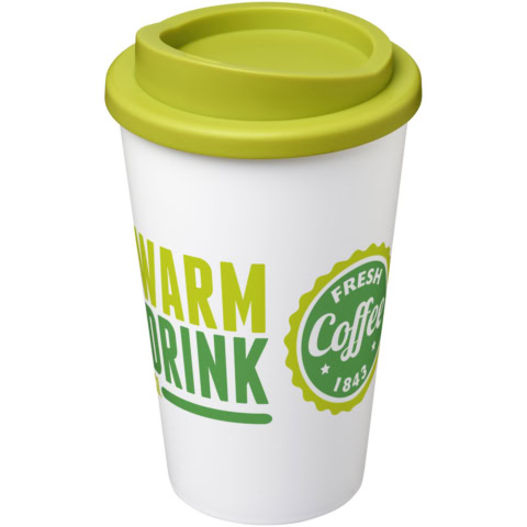 Americano® 350 ml Isolierbecher - weiss - Logo 1