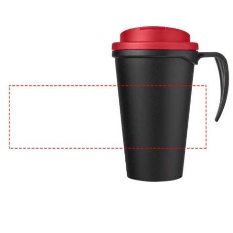 Americano® Grande 350 ml Isolierbecher mit auslaufsicherem Schraubverschluss - schwarz / rot – Bild 8