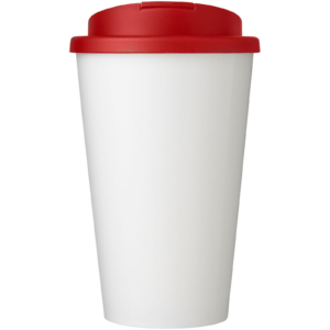Brite-Americano® 350 ml Isolierbecher mit auslaufsicherem Schraubverschluss - weiss - Vorderseite