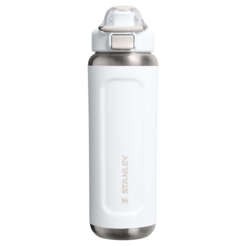 Stanley Classic Wellspring 710 ml isolierte Flasche aus recyceltem Edelstahl - weiss - Vorderseite