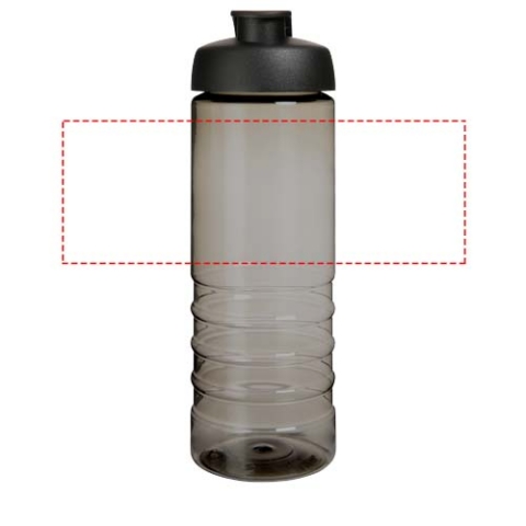 H2O Active® Eco Treble 750 ml Sportflasche mit Stülpdeckel - kohle / schwarz – Bild 5