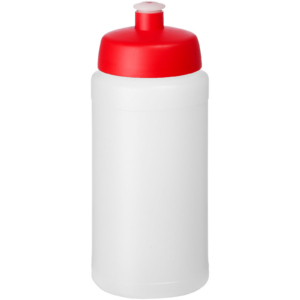 Baseline® Plus 500 ml Flasche mit Sportdeckel – transparent / rot