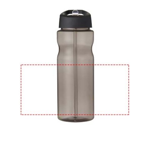 H2O Active® Base 650 ml Sportflasche mit Ausgussdeckel - charcoal / schwarz – Bild 6
