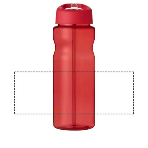 H2O Active® Eco Base 650 ml Sportflasche mit Ausgussdeckel - rot / rot – Bild 6