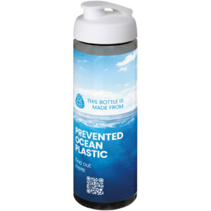 H2O Active® Eco POP Vibe 850 ml Sportflasche mit Klappdeckel - kohle - Logo 1