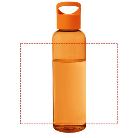Sky 650 ml Sportflasche aus recyceltem Kunststoff - orange – Bild 7