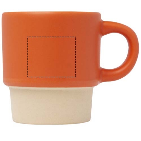 Olympia 130 ml stapelbarer Expresso Becher mit Tonboden - orange – Bild 6