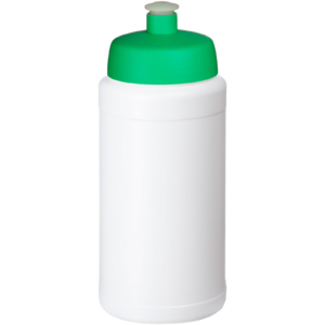 Baseline® Plus 500 ml Flasche mit Sportdeckel – weiss / grün