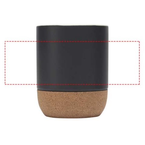 Billie 300 ml Keramiktasse mit Korkdetails - schwarz – Bild 6
