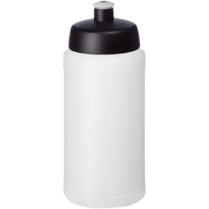 Baseline® Plus 500 ml Flasche mit Sportdeckel – transparent / schwarz