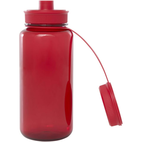 Ryder 900 ml RCS-zertifizierte RPET-Sportflasche mit Multifunktionsdeckel - rot - Extra 1