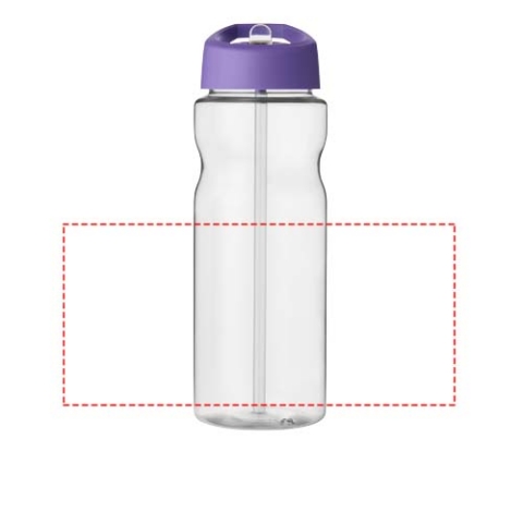 H2O Active® Base 650 ml Sportflasche mit Ausgussdeckel - transparent / lila – Bild 5