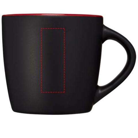 Riviera 340 ml Keramikbecher - schwarz / rot – Bild 6