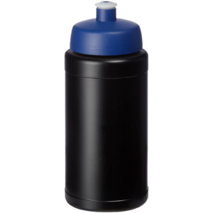 Baseline® Plus 500 ml Flasche mit Sportdeckel – schwarz / blau