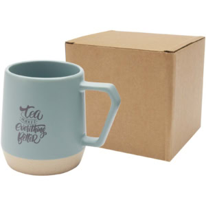 Dolce 300 ml matte Keramiktasse - riffblau - Logo 1