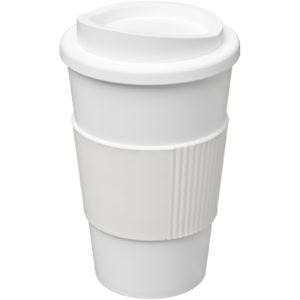 Americano® 350 ml Isolierbecher mit Schutzring – weiss