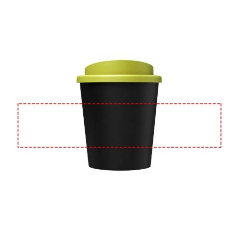 Americano® Espresso Eco 250 ml recycelter Isolierbecher - schwarz / limone – Bild 5