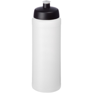 Baseline® Plus grip 750 ml Sportflasche mit Sportdeckel – transparent / schwarz
