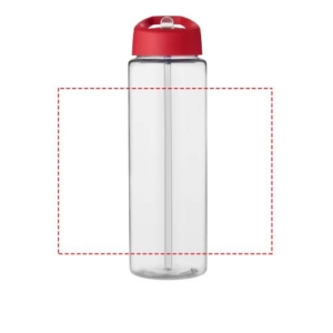 H2O Active® Vibe 850 ml Sportflasche mit Ausgussdeckel - transparent / rot – Bild 6