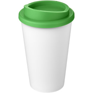 Americano® Eco 350 ml recycelter Becher – weiss / grün