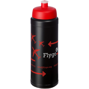 Baseline® Plus 750 ml Flasche mit Sportdeckel - schwarz - Logo 1