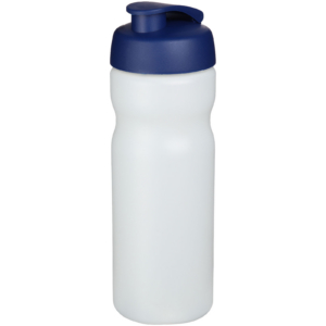 Baseline® Plus 650 ml Sportflasche mit Klappdeckel – transparent / blau