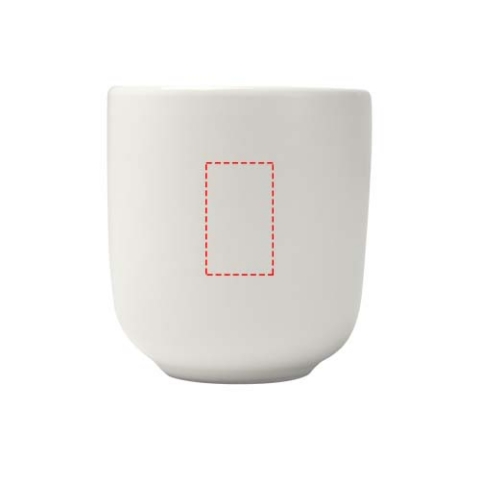 Male 90 ml Keramik Espressotassen – 2er Set, matt - weiss – Bild 9