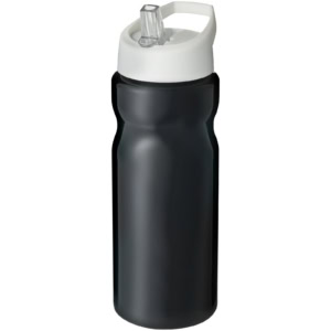H2O Active® Base 650 ml Sportflasche mit Ausgussdeckel – schwarz / weiss