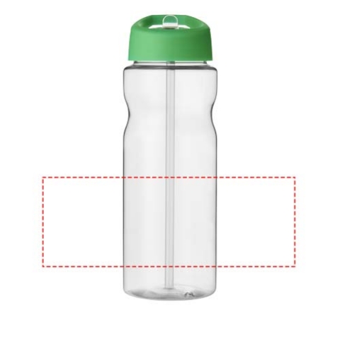 H2O Active® Base 650 ml Sportflasche mit Ausgussdeckel - transparent / grün – Bild 6
