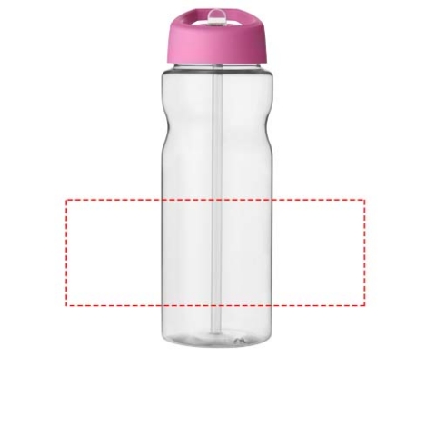 H2O Active® Base 650 ml Sportflasche mit Ausgussdeckel - transparent / rosa – Bild 6
