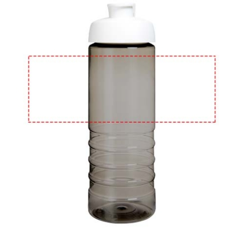 H2O Active® Eco Treble 750 ml Sportflasche mit Stülpdeckel - kohle / weiss – Bild 5