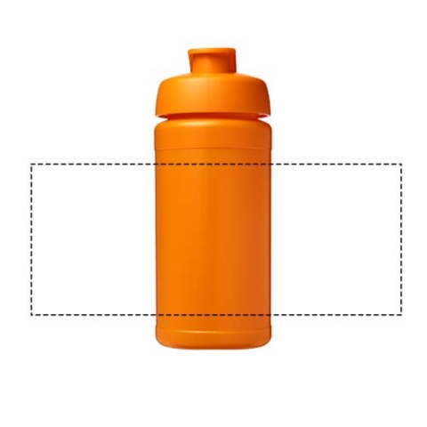 Baseline® Plus 500 ml Sportflasche mit Klappdeckel - orange – Bild 5