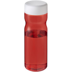 H2O Active® Eco Base 650 ml Sportflasche mit Drehdeckel – rot / weiss