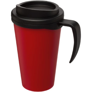 Americano® Grande 350 ml Isolierbecher – rot / schwarz