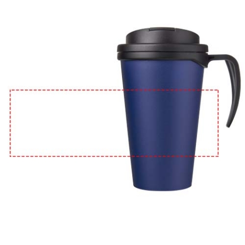 Americano® Grande 350 ml Isolierbecher mit auslaufsicherem Schraubverschluss - blau / schwarz – Bild 8