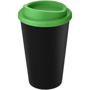Americano® Eco 350 ml recycelter Becher – schwarz / grün