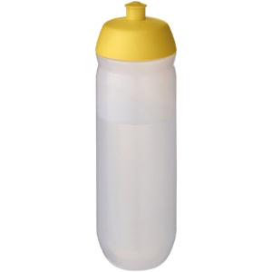 HydroFlex™ Clear 750 ml Squeezy Sportflasche – gelb / klar mattiert