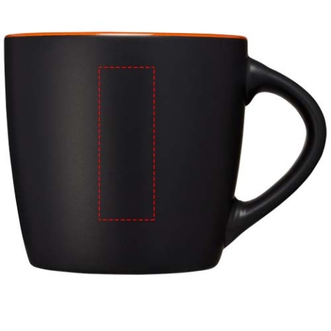 Riviera 340 ml Keramikbecher - schwarz / orange – Bild 6
