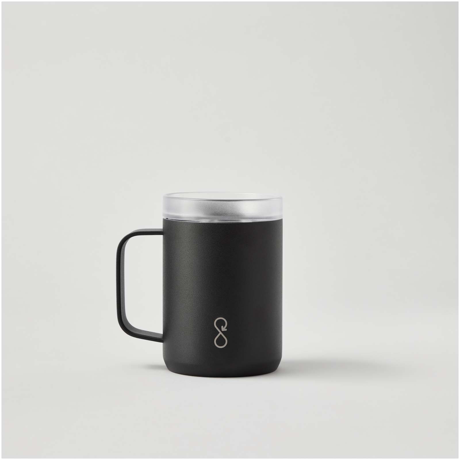 Ocean Bottle 350 ml vakuumisolierter Reisebecher - obsidian-schwarz - Vorderseite