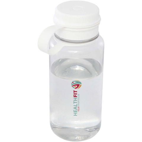 Ryder 900 ml RCS-zertifizierte RPET-Sportflasche mit Multifunktionsdeckel - weiss - Logo 1