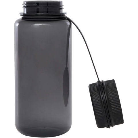 Ryder 900 ml RCS-zertifizierte RPET-Sportflasche mit Multifunktionsdeckel - schwarz - Extra 2