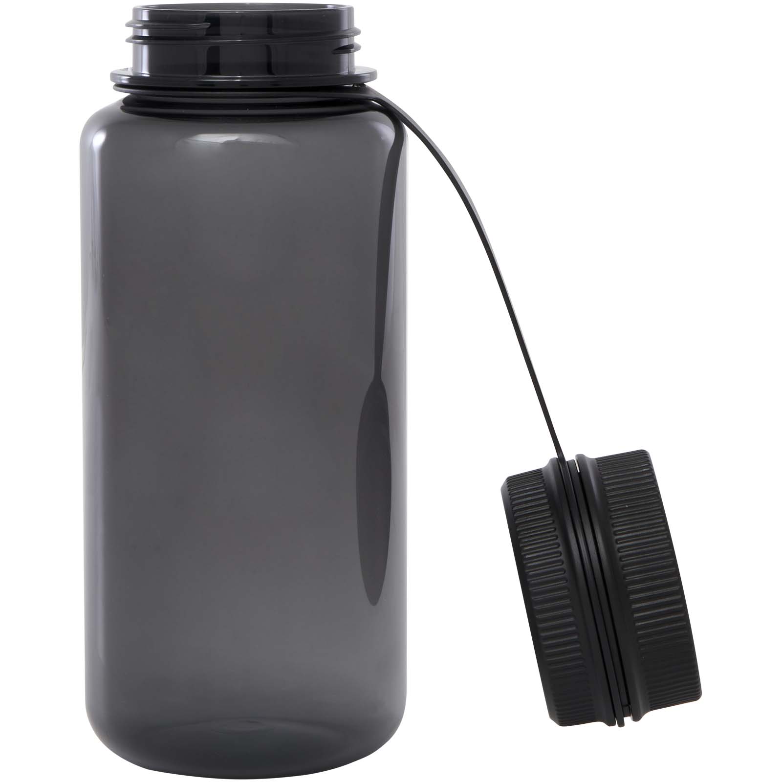 Ryder 900 ml RCS-zertifizierte RPET-Sportflasche mit Multifunktionsdeckel - schwarz - Extra 2