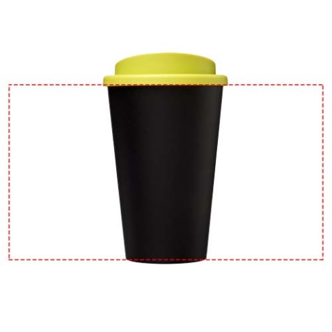 Americano® 350 ml Isolierbecher - schwarz / limone – Bild 2