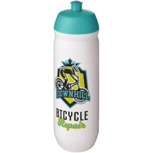 HydroFlex™ 750 ml Squeezy Sportflasche - aquablau - Logo 1