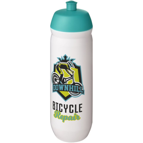 HydroFlex™ 750 ml Squeezy Sportflasche - aquablau - Logo 1