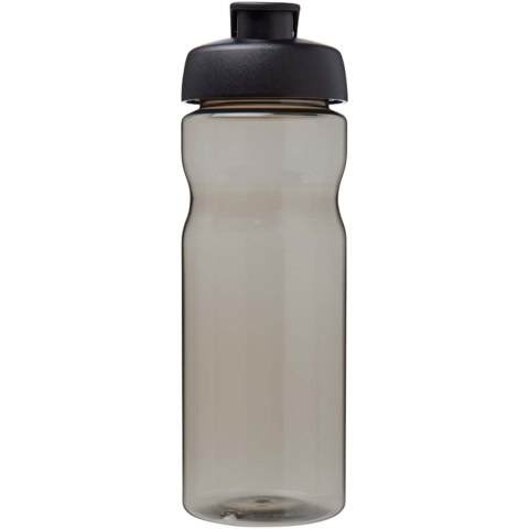 H2O Active® Eco POP Base 650 ml Sportflasche mit Klappdeckel - charcoal - Vorderseite