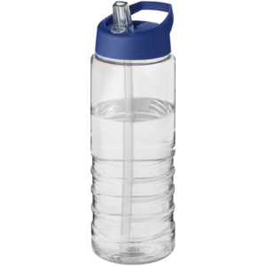 H2O Active® Treble 750 ml Sportflasche mit Ausgussdeckel – transparent / blau