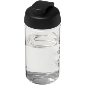 H2O Active® Bop 500 ml Sportflasche mit Klappdeckel – transparent / schwarz