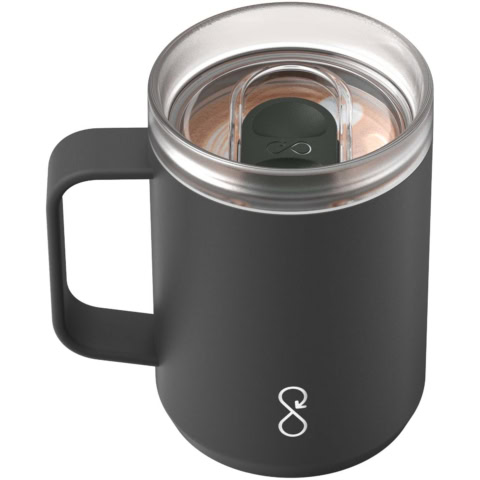 Ocean Bottle 350 ml vakuumisolierter Reisebecher - obsidian-schwarz - Extra 2